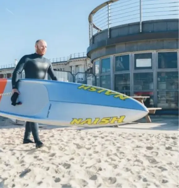 Kitesurf dicht bij vakantiehuis aan zee